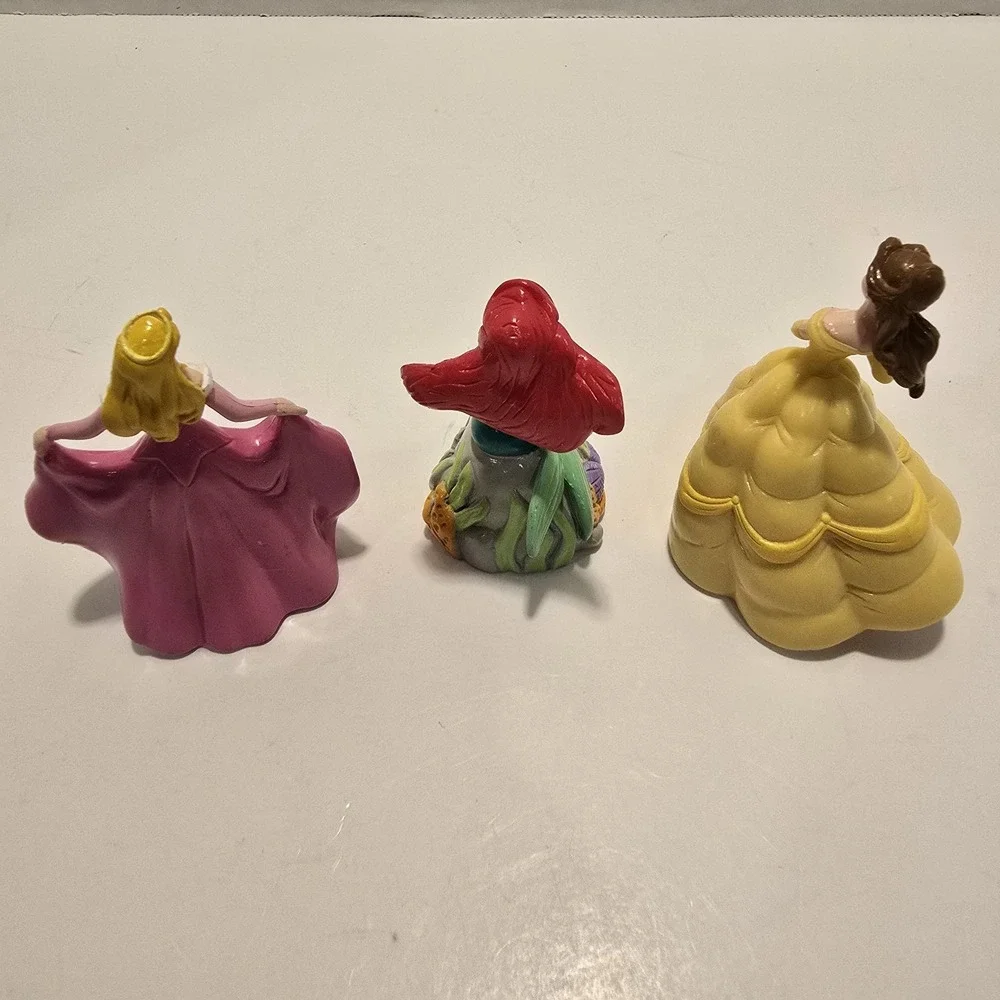 Disney Princess‎ PVC Figures Cake Toppers Cinderella Belle Ariel 3-4